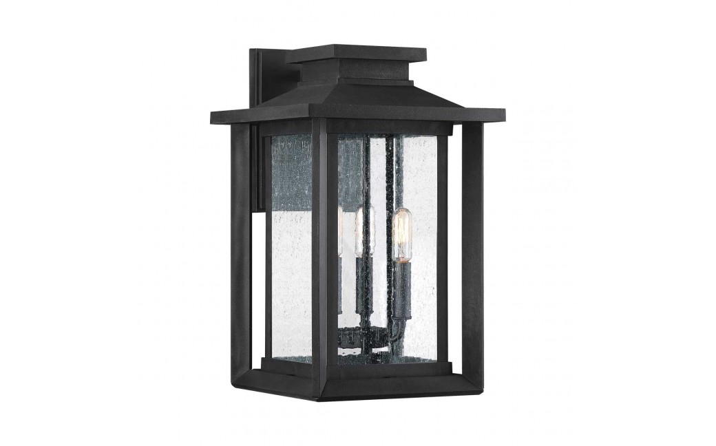Elstead Lighting Duża latarnia naścienna Wakefield - 3 źródła światła IP44 QZ-WAKEFIELD-L-TBK