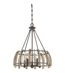 Pendant lamps - Elstead Lighting Wood Hollow pendant lamp - 5 light sources QZ-WOOD-HOLLOW-5P. - product 1