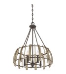 Pendant lamps - Elstead Lighting Wood Hollow pendant lamp - 5 light sources QZ-WOOD-HOLLOW-5P. - product 3