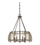 Pendant lamps - Elstead Lighting Wood Hollow pendant lamp - 5 light sources QZ-WOOD-HOLLOW-5P. - product 4