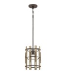 Pendant lamps - Elstead Lighting Wood Hollow small pendant lamp - 1 light source QZ-WOOD-HOLLOW-MP - product 1