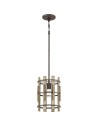 Elstead Lighting Wood Hollow small pendant lamp - 1 light source QZ-WOOD-HOLLOW-MP