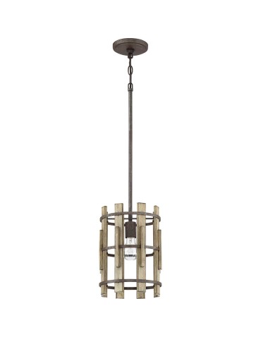 Elstead Lighting Wood Hollow small pendant lamp - 1 light source QZ-WOOD-HOLLOW-MP - product 2