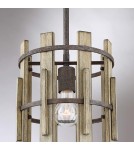 Elstead Lighting Mała lampa wisząca Wood Hollow - 1 źródło światła QZ-WOOD-HOLLOW-MP