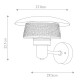 Elstead Lighting Latarnia naścienna Saturne - 1 źródło światła IP44 SATURNE