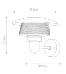 Outdoor wall lamps - Elstead Lighting Saturne wall lantern - 1 light source IP44 SATURNE - product 2