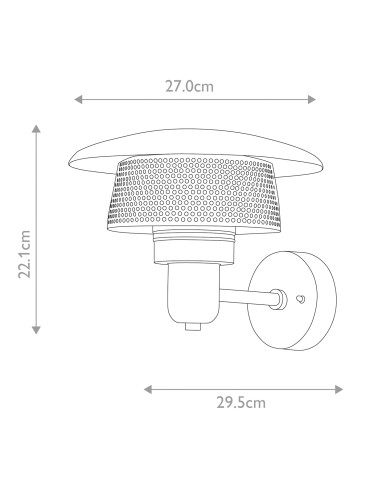 Elstead Lighting Latarnia naścienna Saturne - 1 źródło światła IP44 SATURNE - produkt 2