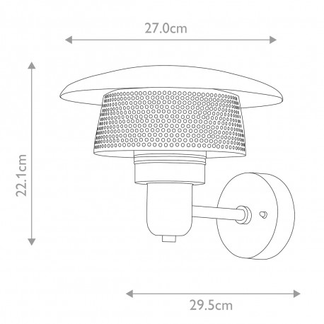Elstead Lighting Latarnia naścienna Saturne - 1 źródło światła IP44 SATURNE