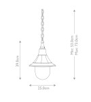 Outdoor pendant lamps - Elstead Lighting Shannon pendant lantern - 1 light source IP44 SHANNON-CHAIN - product 5