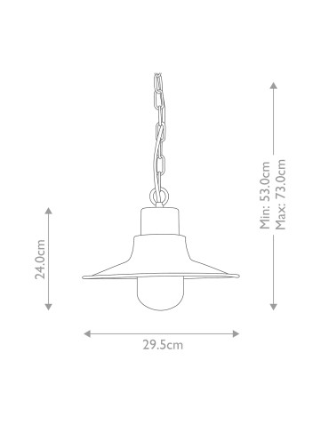 Elstead Lighting Sheldon pendant lantern - 1 light source - Antique nickel IP44 SHELDON-CH-AN - product 2