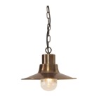 Outdoor pendant lamps - Elstead Lighting Sheldon pendant lantern - 1 light source - Aged brass IP44 SHELDON-CH-BR - product 1