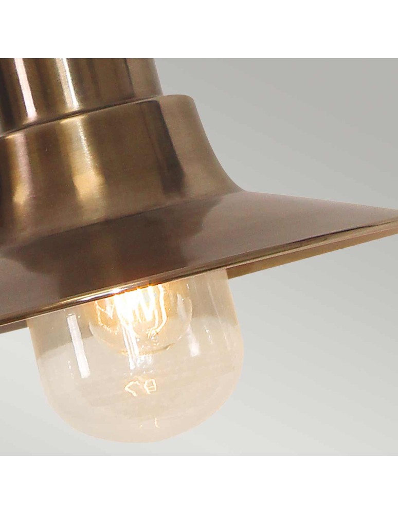 Outdoor pendant lamps - Elstead Lighting Sheldon pendant lantern - 1 light source - Aged brass IP44 SHELDON-CH-BR - product kolory-swiatla.pl 4