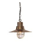 Outdoor pendant lamps - Elstead Lighting Sheldon pendant lantern - 1 light source - Aged brass IP44 SHELDON-CH-BR - product 5