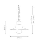Outdoor pendant lamps - Elstead Lighting Sheldon pendant lantern - 1 light source - Grynszpan IP44 SHELDON-CH-V - product 4