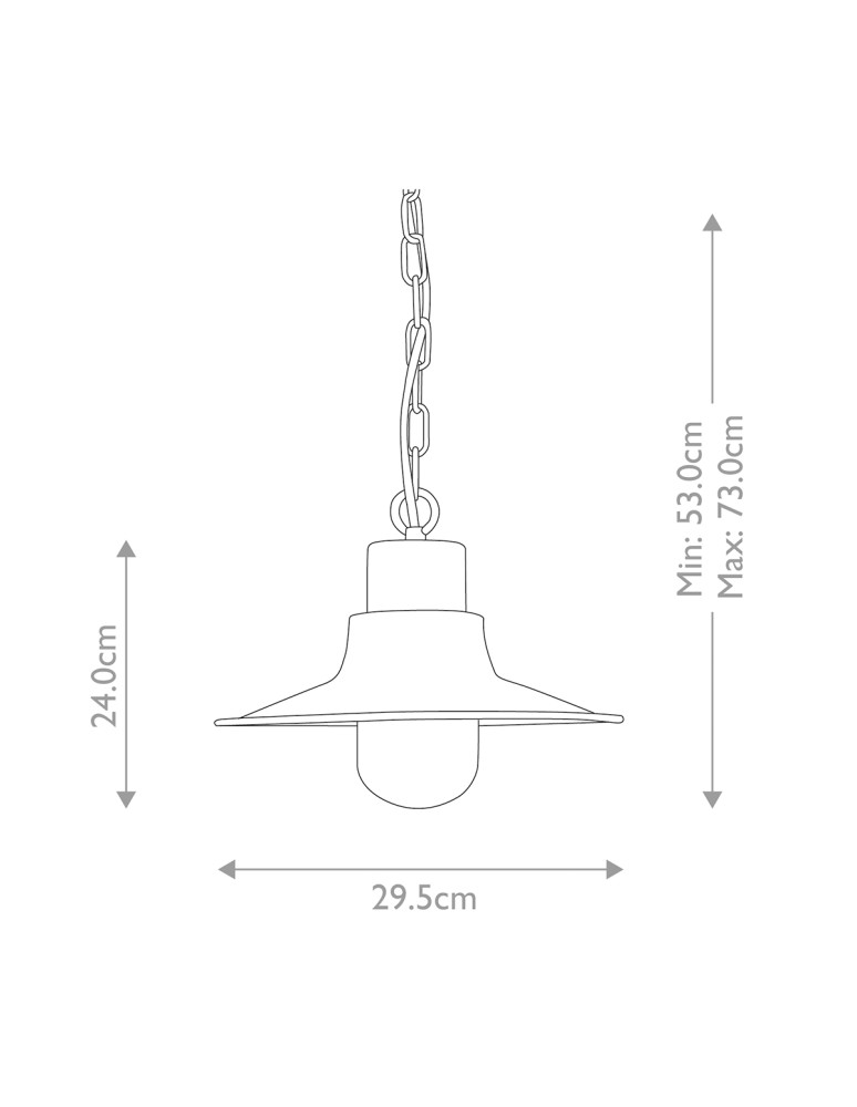 Elstead Lighting Sheldon pendant lantern - 1 light source - Grynszpan IP44 SHELDON-CH-V