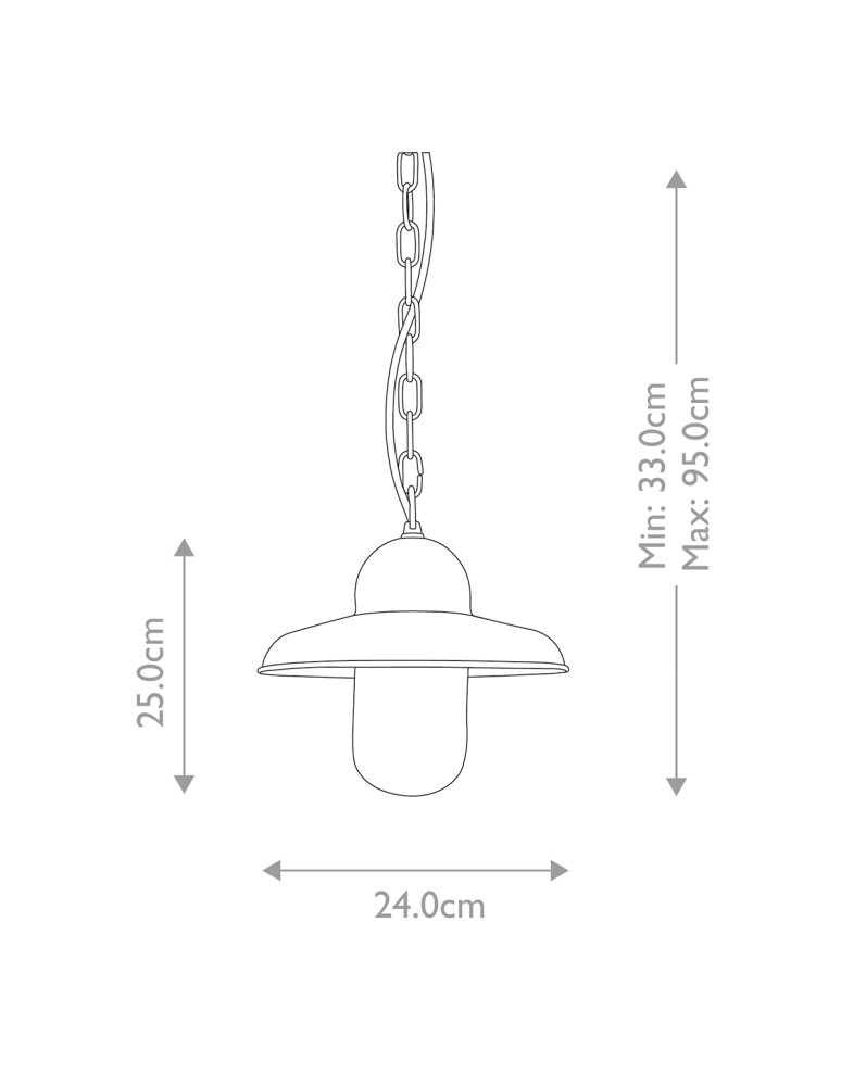 Outdoor pendant lamps - Elstead Lighting Somerton pendant lantern - 1 light source - Grynszpan IP44 SOMERTON-CH-V - product kolory-swiatla.pl 2