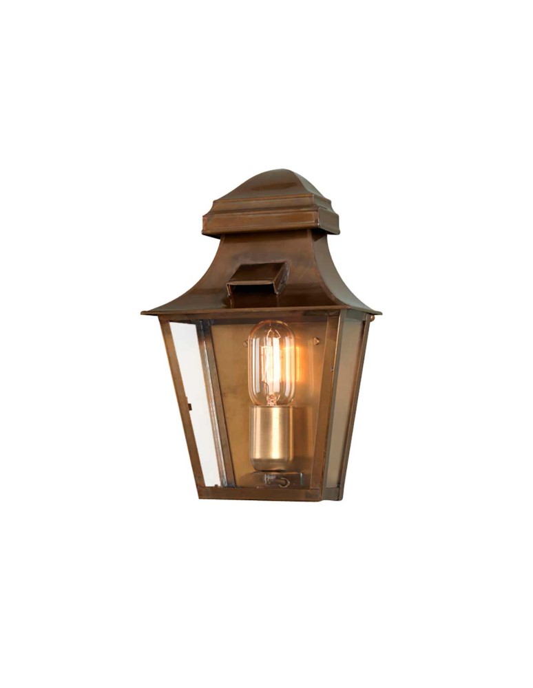 Outdoor wall lamps - Elstead Lighting St Pauls wall lantern - 1 light source IP44 ST-PAULS-BRASS - product kolory-swiatla.pl 1
