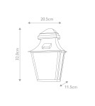 Elstead Lighting Latarnia naścienna St Pauls - 1 źródło światła IP44 ST-PAULS-BRASS