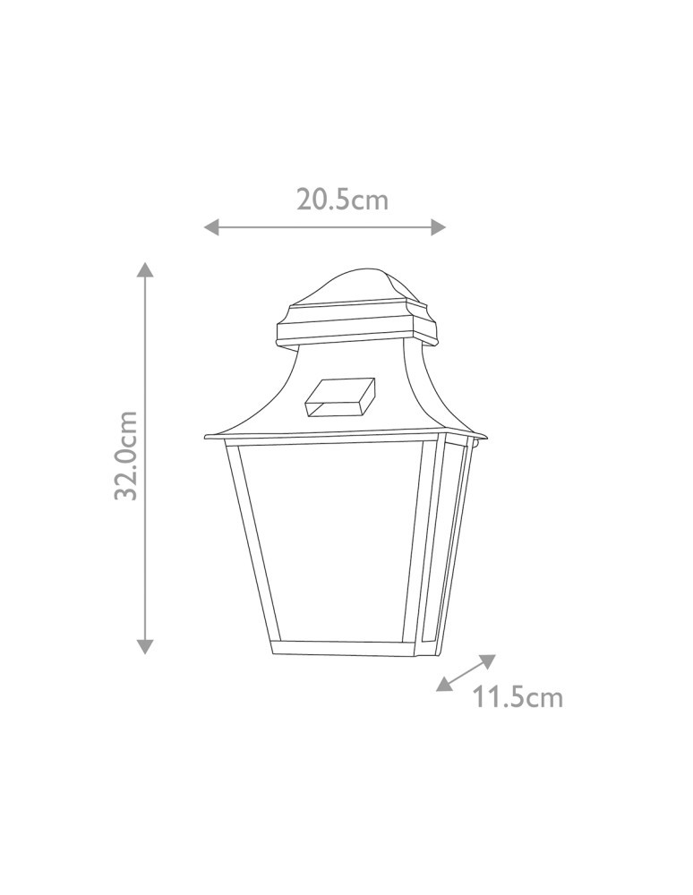 Elstead Lighting Latarnia naścienna St Pauls - 1 źródło światła IP44 ST-PAULS-BRASS