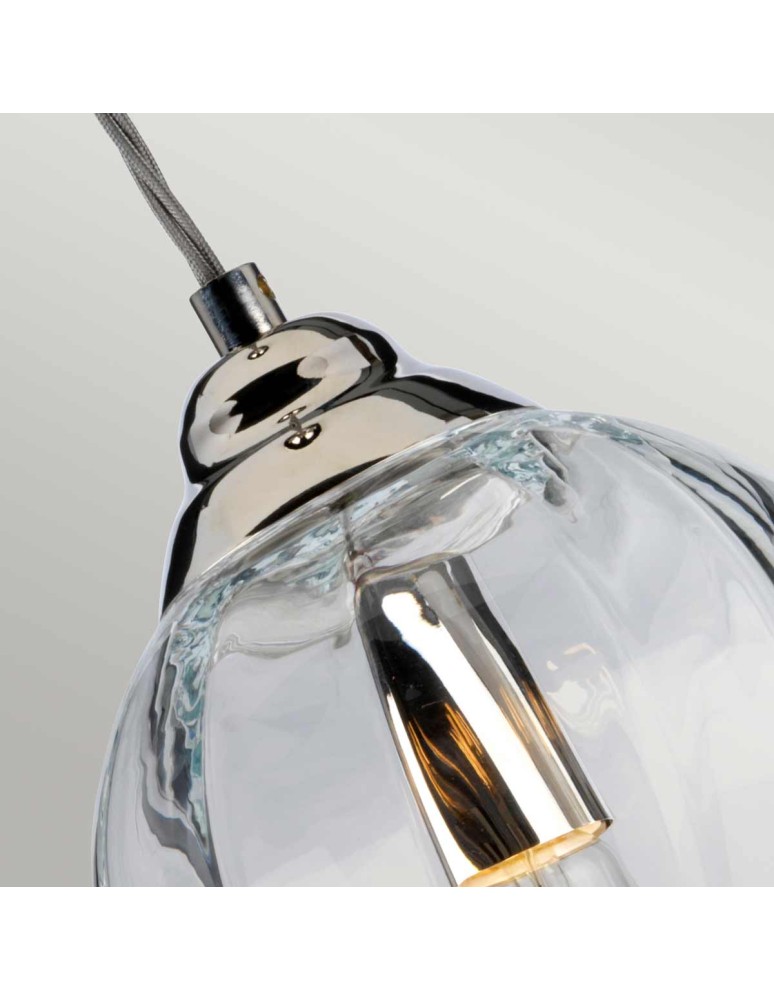 Pendant lamps - Elstead Lighting Tiber pendant lamp - 1 light source TIBER-P-CLEAR - product kolory-swiatla.pl 5