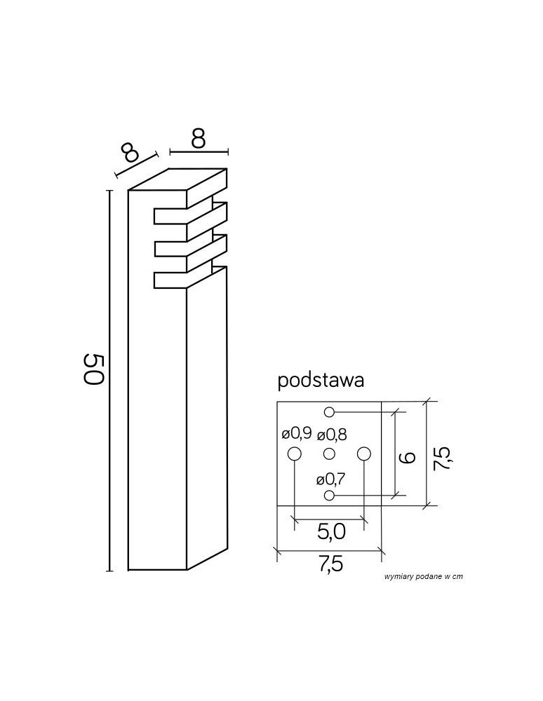 Standing garden lamps - SU-MA RADO 2 BL Standing - product kolory-swiatla.pl 4