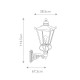 Elstead Lighting Latarnia naścienna Wilmslow - 1 źródło światła IP23 WSLB1-BLACK