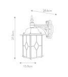 Outdoor wall lamps - Elstead Lighting Wexford wall lantern - 1 light source IP23 WX2 - product 5