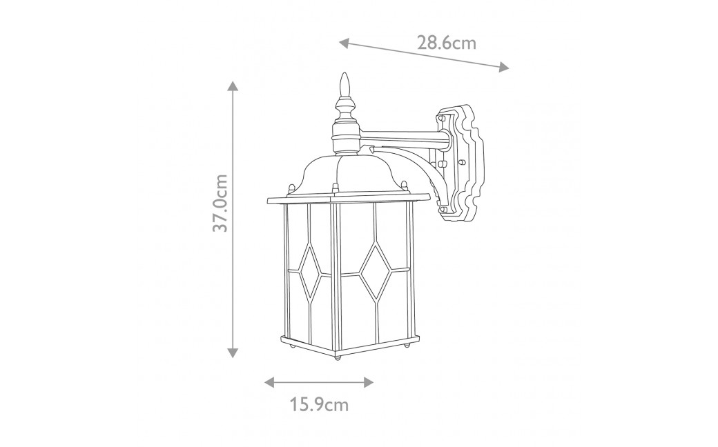 Elstead Lighting Latarnia naścienna Wexford - 1 źródło światła IP23 WX2