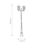 Outdoor lanterns - Elstead Lighting Wexford standing lantern - 2 light sources IP44 WX8 - product 2