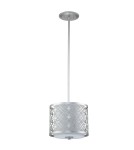 Pendant lamps - Elstead Lighting Ziggy small pendant lamp - 1 light source - Lacquered silver ZIGGY-1P-S-LS - product 2