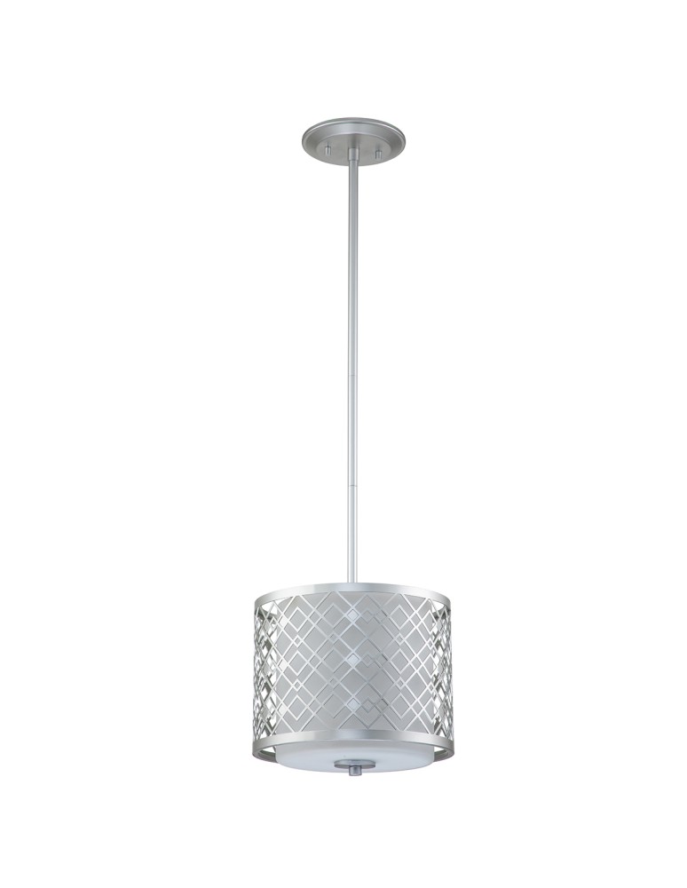 Pendant lamps - Elstead Lighting Ziggy small pendant lamp - 1 light source - Lacquered silver ZIGGY-1P-S-LS - product kolory-swiatla.pl 2