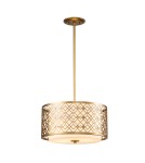 Pendant lamps - Elstead Lighting Ziggy medium pendant lamp - 2 light sources - Lacquered gold ZIGGY-2P-M-LG - product 1