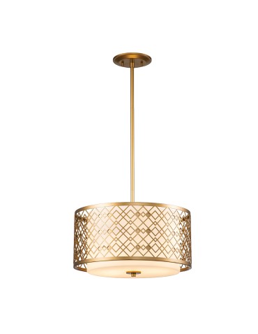 Elstead Lighting Ziggy medium pendant lamp - 2 light sources - Lacquered gold ZIGGY-2P-M-LG