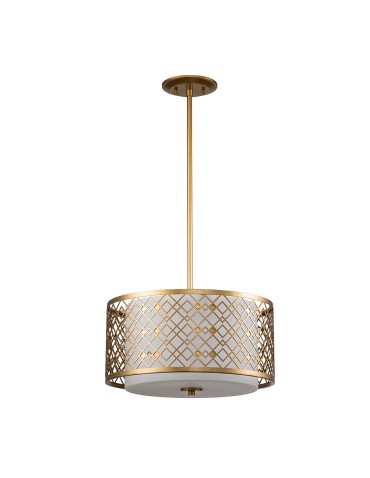 Elstead Lighting Średnia lampa wisząca Ziggy - 2 źródła światła - Lakierowane złoto ZIGGY-2P-M-LG - produkt 2