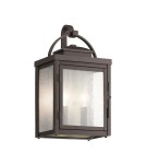 Outdoor wall lamps - Elstead Lighting Carlson medium wall lantern - 2 world sources IP44 KL-CARLSON-M-RZ - product 1