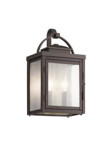 Elstead Lighting Średnia latarnia naścienna Carlson - 2 źródła świata IP44 KL-CARLSON-M-RZ