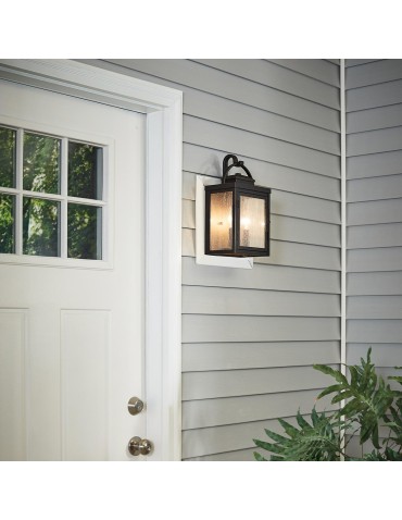 Elstead Lighting Carlson medium wall lantern - 2 world sources IP44 KL-CARLSON-M-RZ - product 2