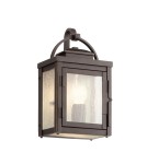 Outdoor wall lamps - Elstead Lighting Carlson small wall lantern - 1 light source IP44 KL-CARLSON-S-RZ - product 1