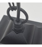 Outdoor pendant lamps - Elstead Lighting Chapel Mini small pendant lantern - 1 light source IP44 CPM9-BLACK - product 4