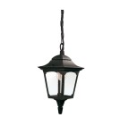Outdoor pendant lamps - Elstead Lighting Chapel Mini small pendant lantern - 1 light source IP44 CPM9-BLACK - product 1