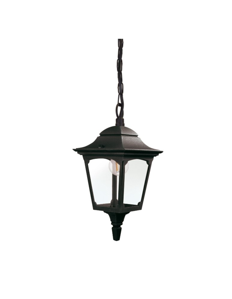Outdoor pendant lamps - Elstead Lighting Chapel Mini small pendant lantern - 1 light source IP44 CPM9-BLACK - product kolory-swiatla.pl 1
