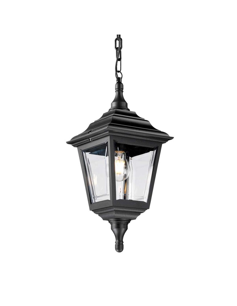 Outdoor pendant lamps - Elstead Lighting Kerry pendant lantern - 1 light source IP44 KERRY-CHAIN - product kolory-swiatla.pl 1