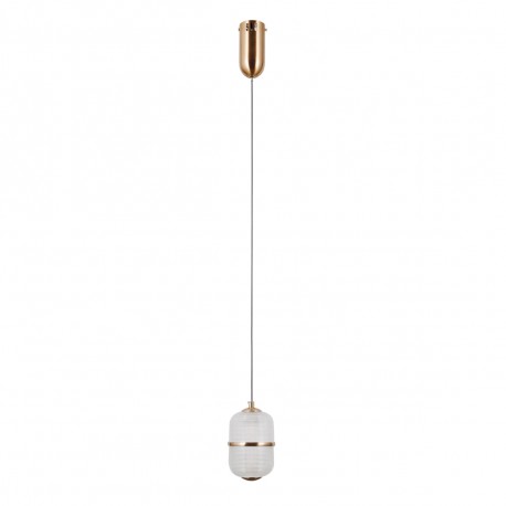 ITALUX Alani Wisząca 1xLED 6W 3000K Złoty PND-34375-1-HBR
