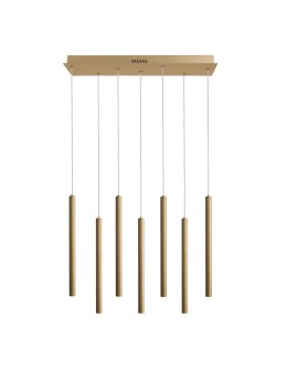 ITALUX Valdes Wisząca 7xLED 35W od 3000K do 6000K Złoty PND-22302-7-GD