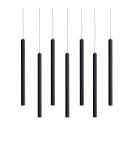 Pendant tube lamps - ITALUX Valdes Pendant 7xLED 35W from 3000K to 6000K Black PND-22302-7-BK - product 2
