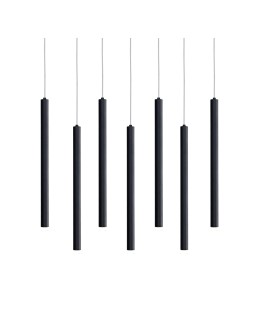 ITALUX Valdes Wisząca 7xLED 35W od 3000K do 6000K Czarny PND-22302-7-BK - produkt 2