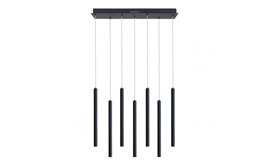 ITALUX Valdes Wisząca 7xLED 35W od 3000K do 6000K Czarny PND-22302-7-BK
