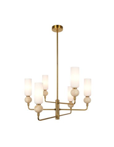 ITALUX Santos Pendant Chandelier G9 40W Brass PND-95331-6-BRSS
