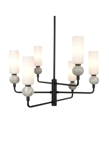 ITALUX Santos Pendant Chandelier G9 40W Matte Black PND-95331-6-BK - product 2