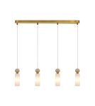 Pendant lamps on a strip - ITALUX Santos Pendant G9 40W Brass PND-95331-4-BRSS - product 1